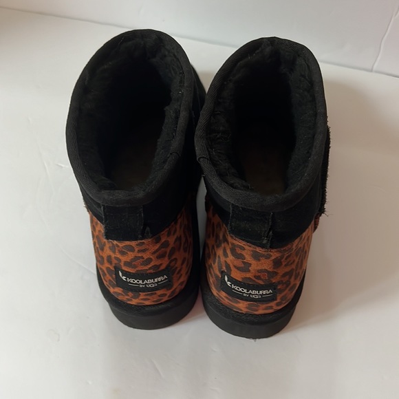 Koolaburra by UGG Mini II Black and Leopard Boots - Picture 3 of 11